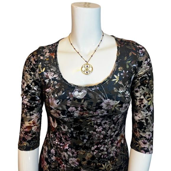 Vintage Avon Gold Pendant Necklace with Purple Beads - Picture 9 of 10